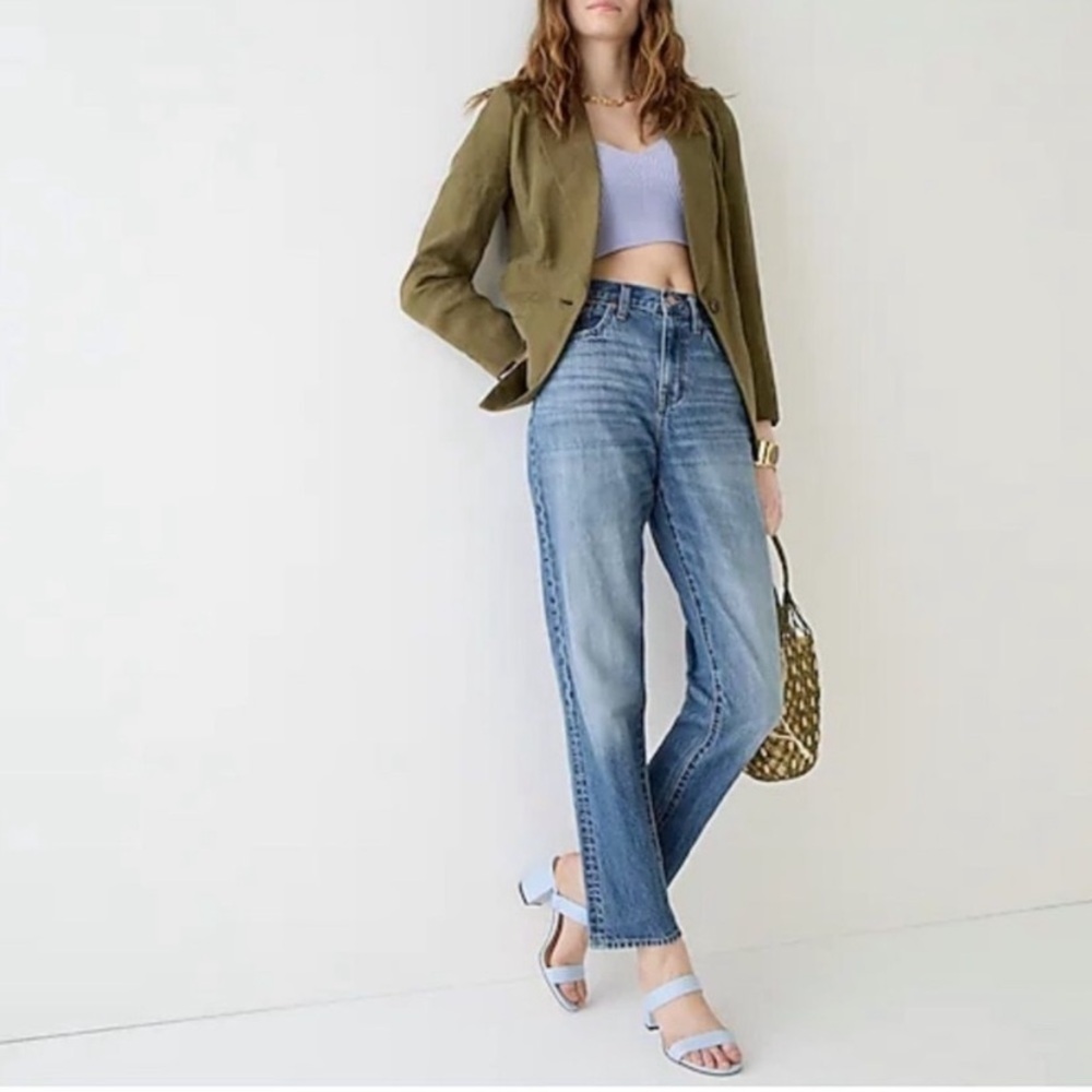 J.Crew slouchy boyfriend jean in simsbury wash size 28 TALL NWT